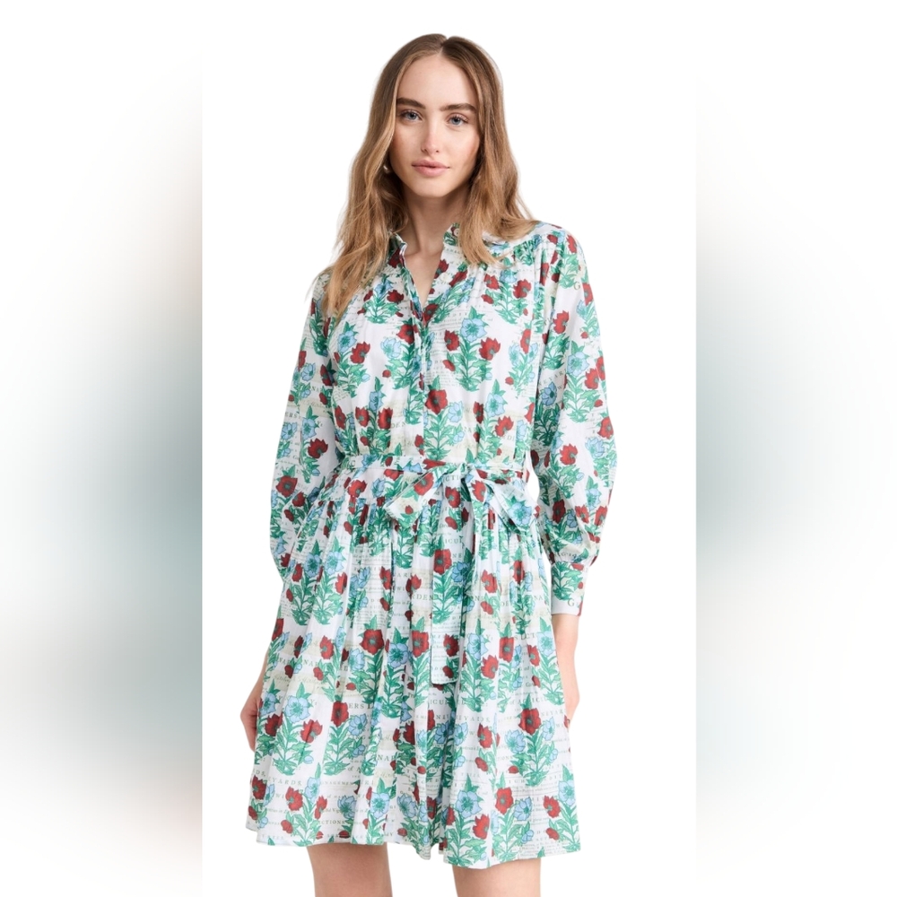 Ro's Garden Hawaii Floral Dress - Size S - 100% Cotton Cottagecore Easter Outfit